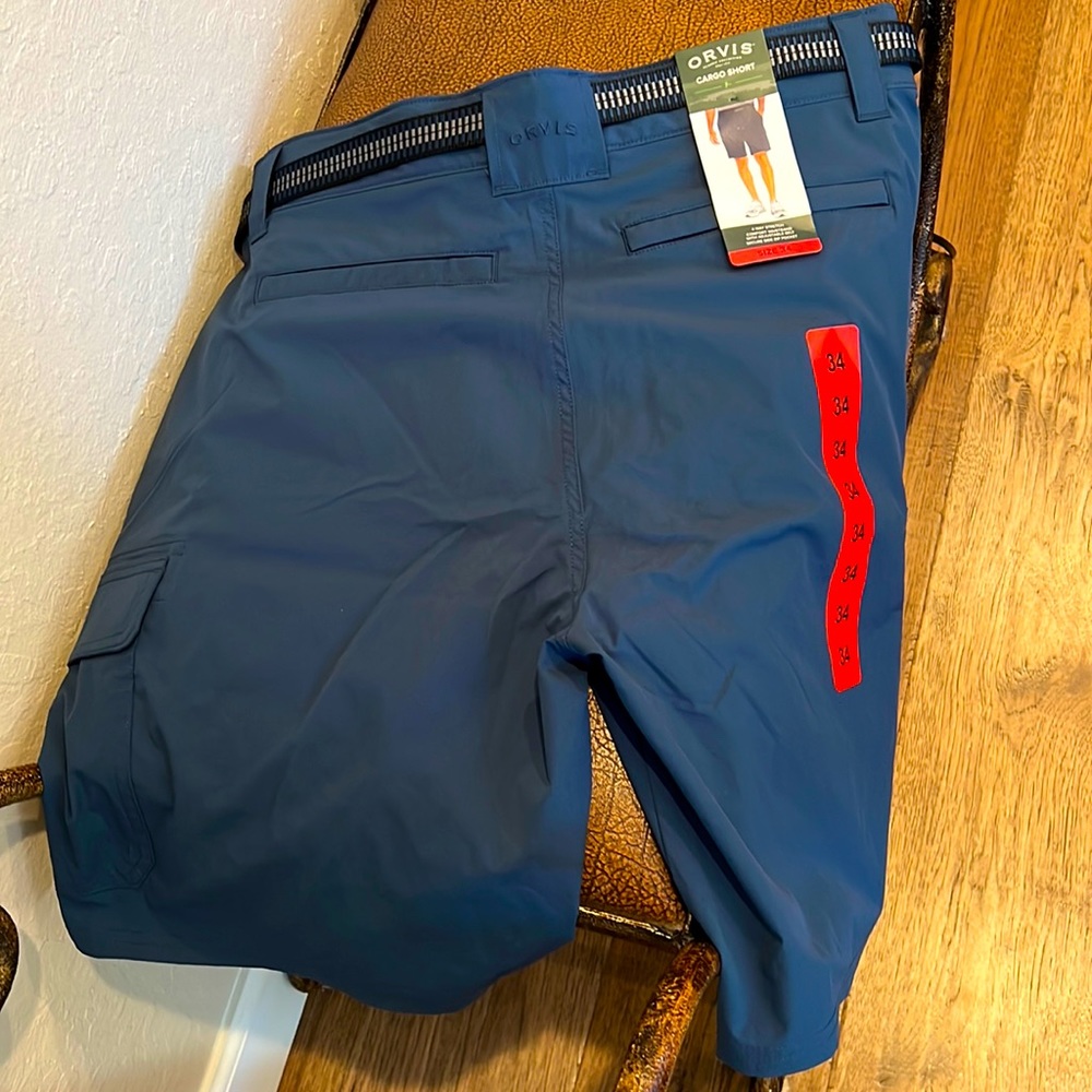 New Orvis Cargo Cobalt Blue Short 4-way Stretchable Breathable, Comfortable!